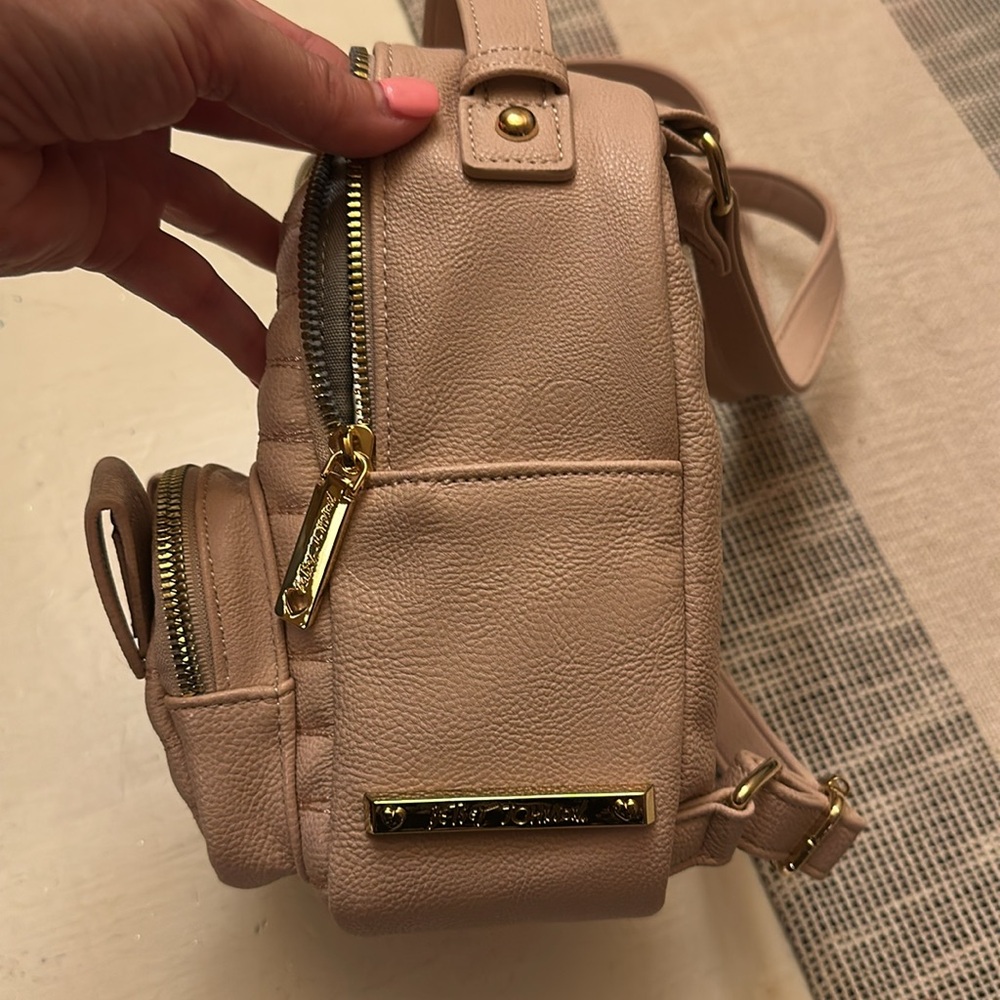 Pink Quilted Mini Backpack - Picture 6 of 6